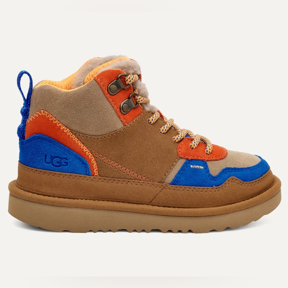 UGG® Kids' Highland Hi Heritage Sneaker Size 1 | With Box